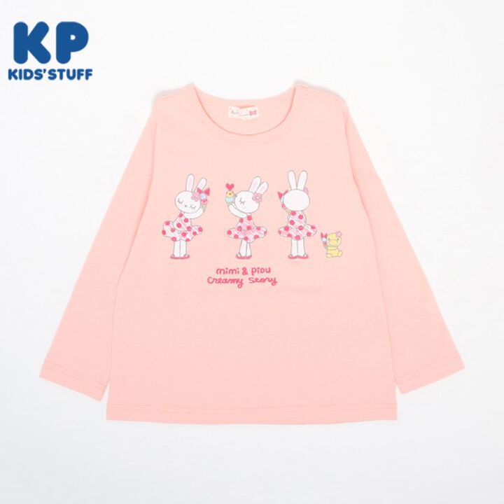 KP Ice Rabbit Print Long-Sleeve T-Shirt [100-160],Navy, medium image number 16