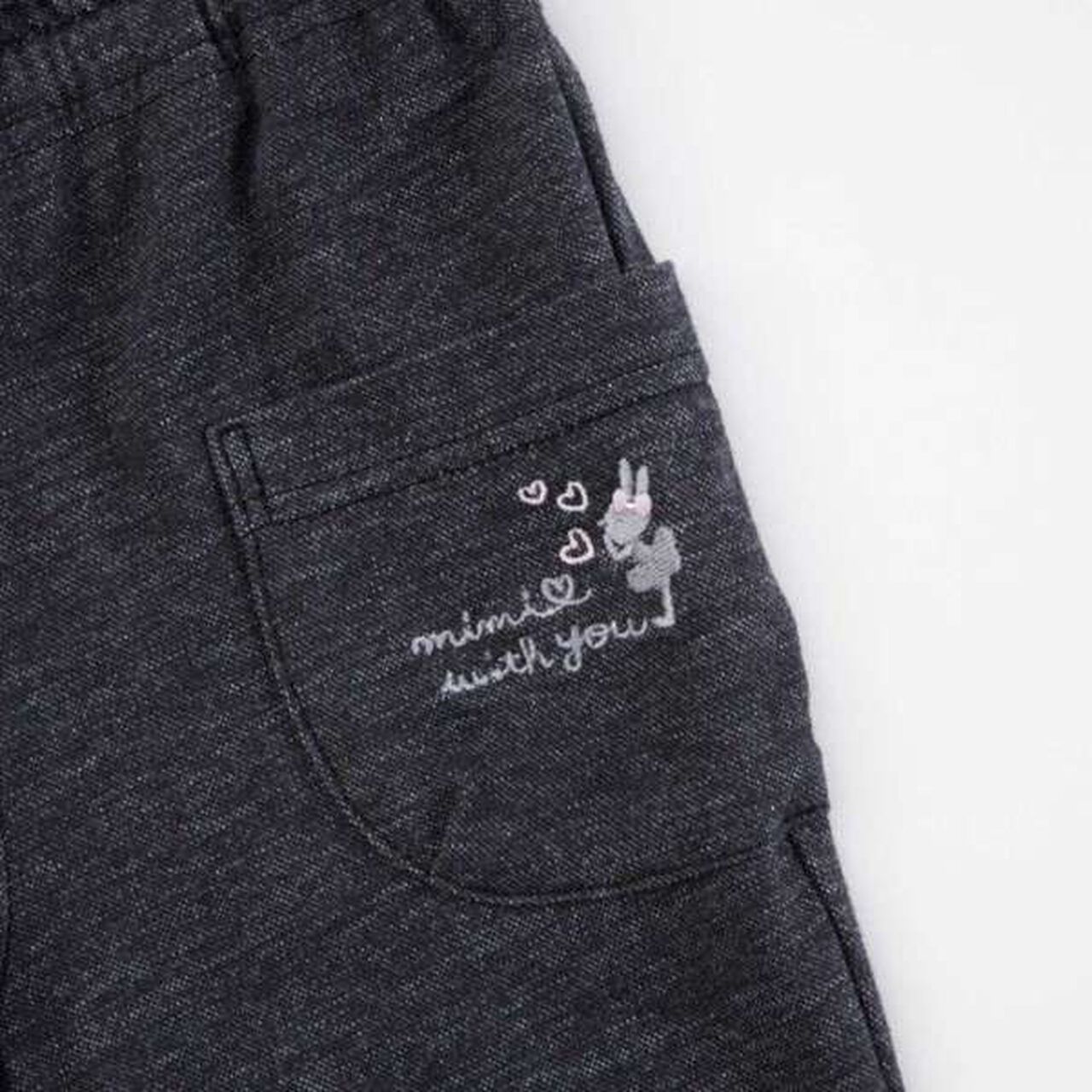 KP Cuffed Denim-Look Knit Twill Pants (100-160),Lavender, large image number 12
