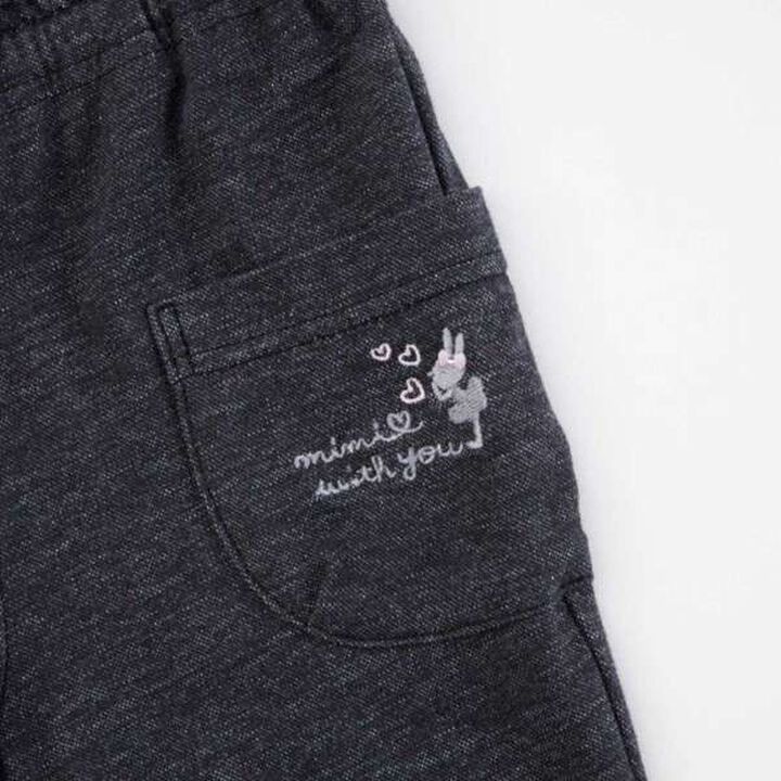 KP Cuffed Denim-Look Knit Twill Pants (100-160),Lavender, medium image number 12