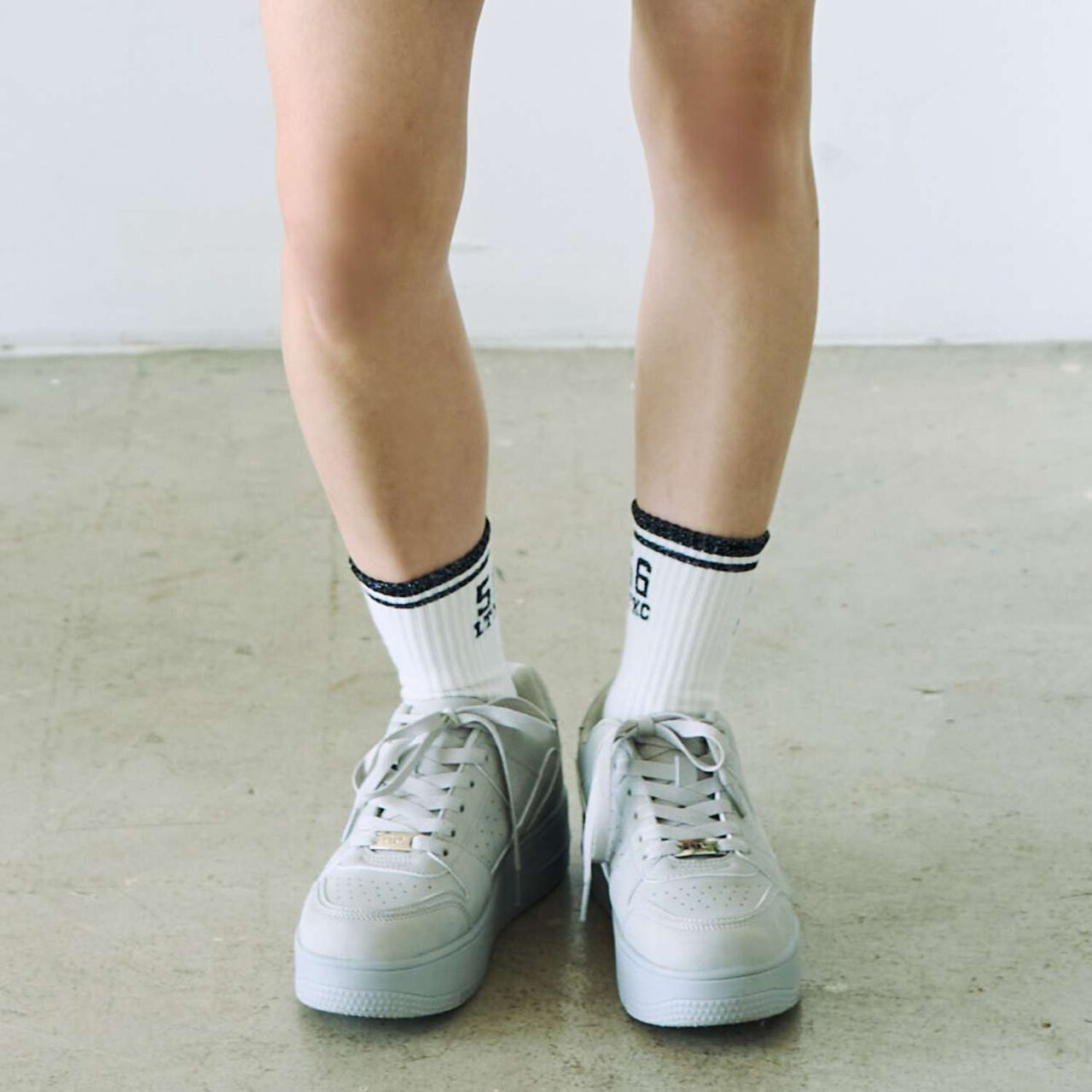 [LTXC] Lightweight Thick-Soled Court Sneakers,Gray, large image number 0