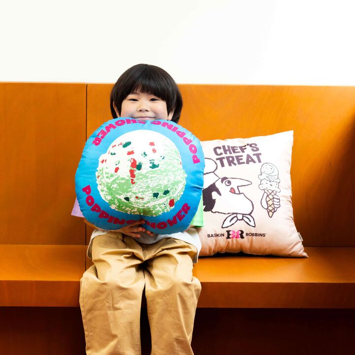 [Baskin-Robbins] Assorted Pattern Cushion,Beige, medium image number 5