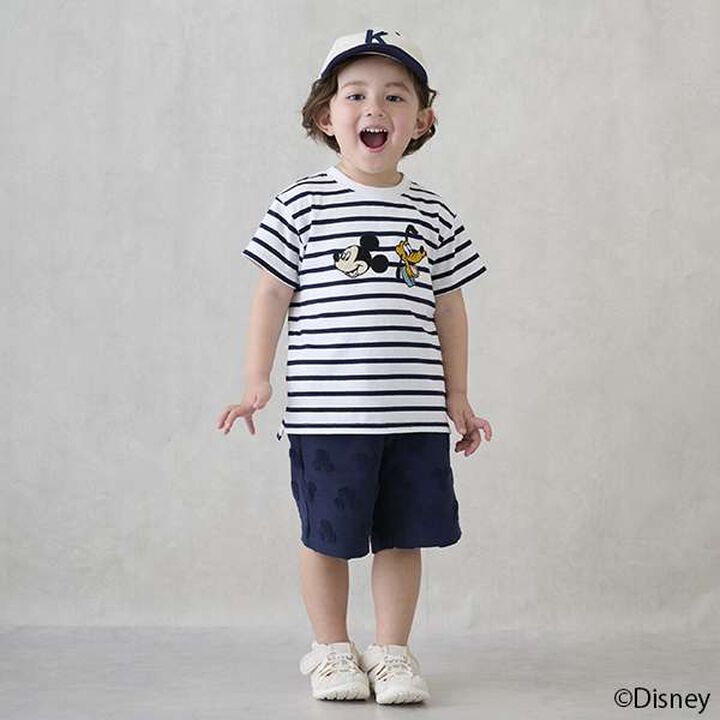 [Disney] Pile Jacquard Half Pants,Pearl white, medium image number 5