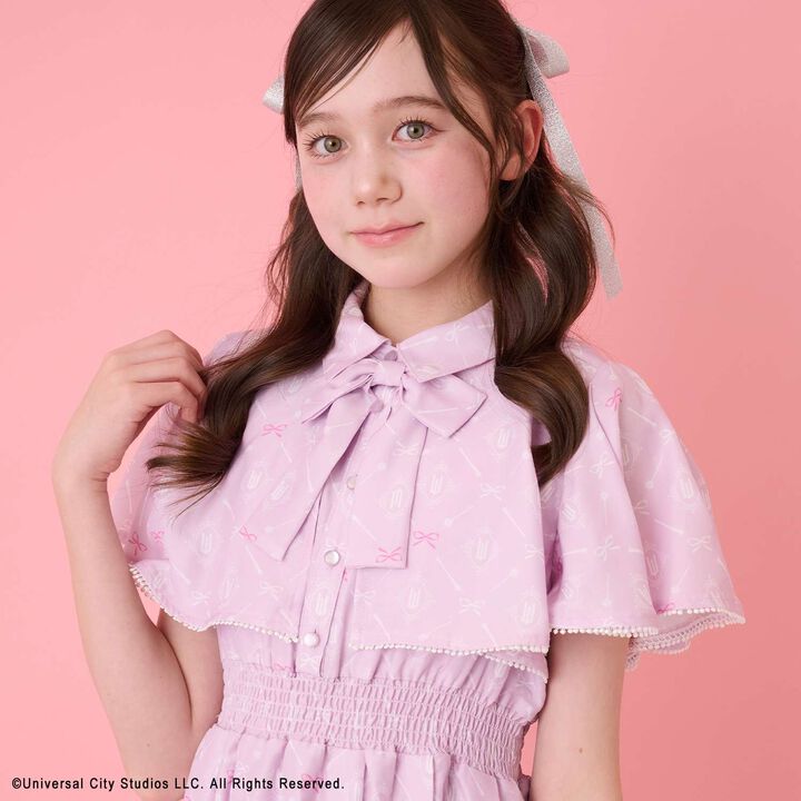 [WICKED] All-Over Pattern One-Piece Dress,Pink, medium image number 14