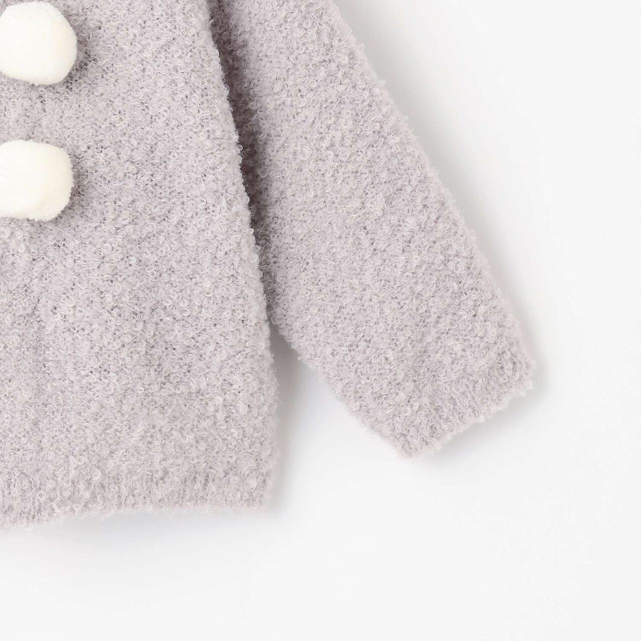 Cat Knit Cardigan,Black, large image number 6