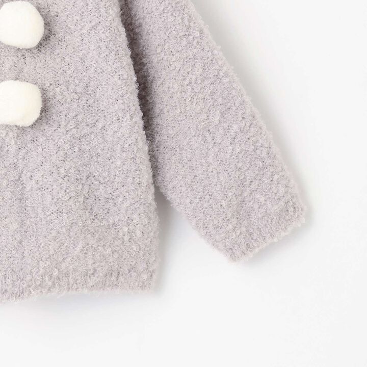 Cat Knit Cardigan,Black, medium image number 6