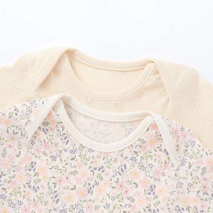 [Weak Acidity] Short-Sleeve Bodysuit,Pink, medium image number 6