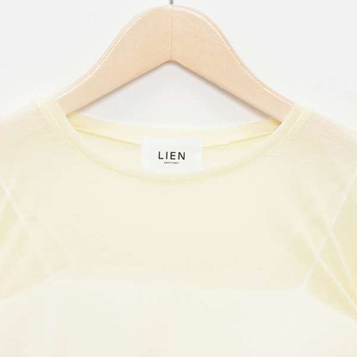 [LADIES] Sheer T-Shirt with Bra Top,Light beige, medium image number 12
