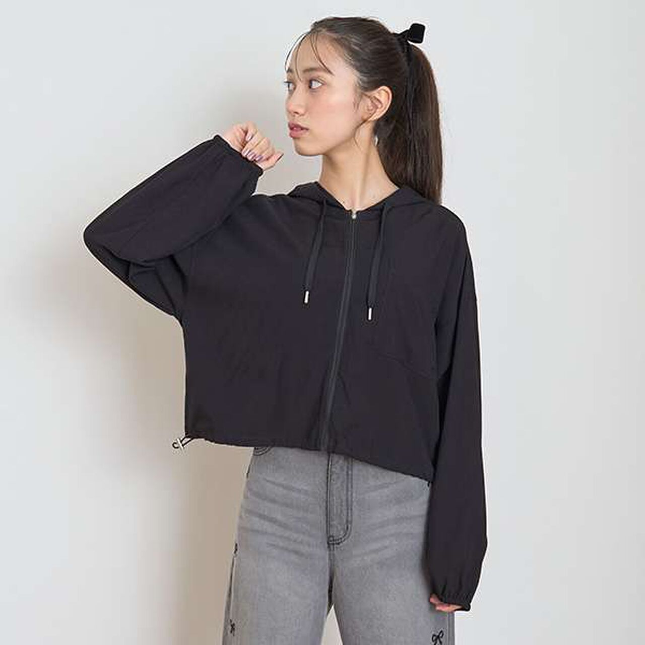 UV Protection Sheer Jacket,Ivory, large image number 17