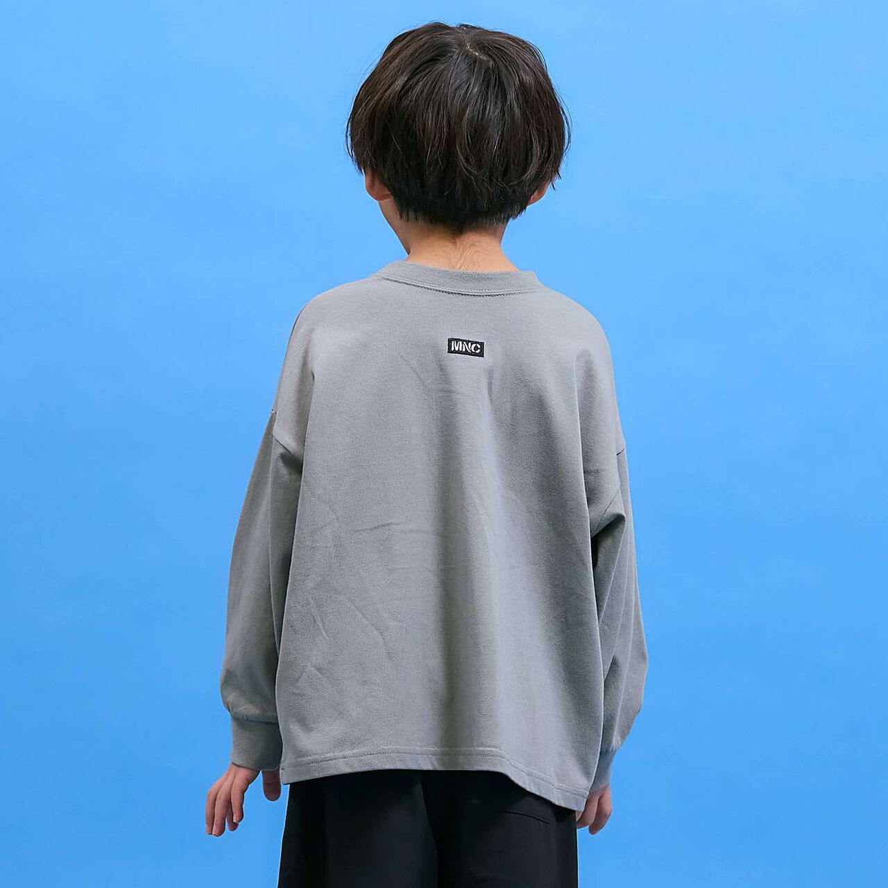 [Anti-Stain & Quick-Dry & Shape Retention] Checker Flag Printed T-Shirt [MNCM],Navy, large image number 23