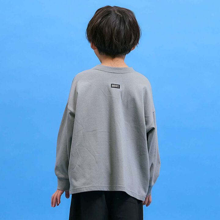 [Anti-Stain & Quick-Dry & Shape Retention] Checker Flag Printed T-Shirt [MNCM],Navy, medium image number 23