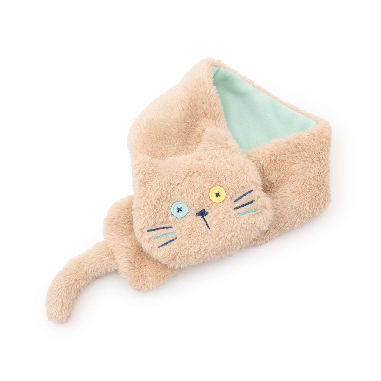 Cat Scarf,Beige, large image number 0