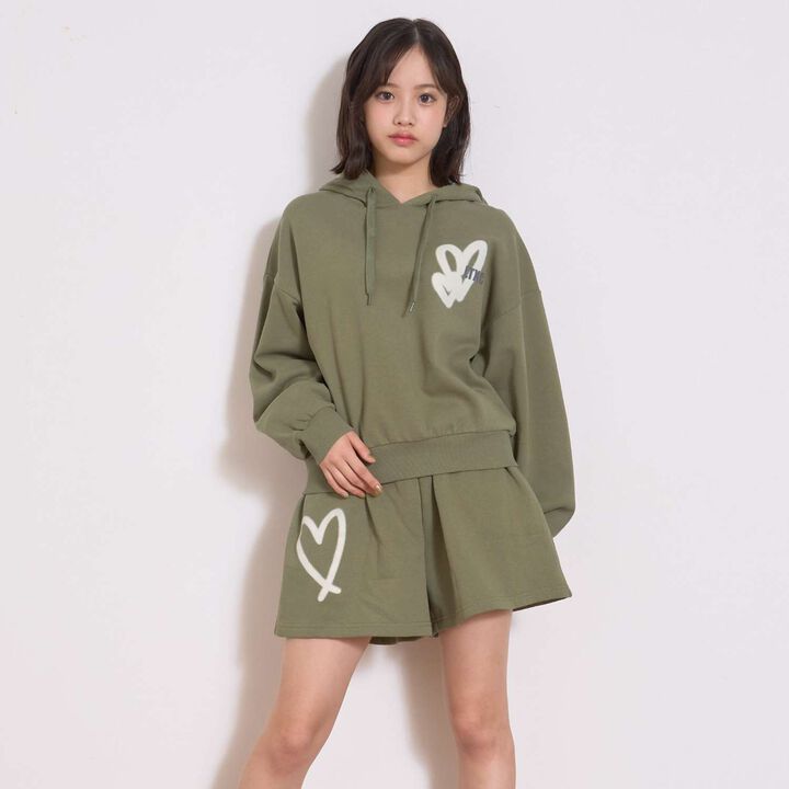 [LTXC] 100% Cotton Wool Lined Back Spray Outfit Set,Khaki, medium image number 5