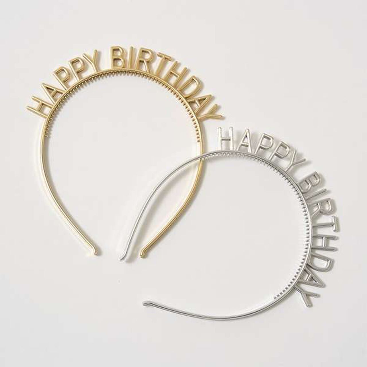 Happy Birthday Headband,Silver, large image number 1