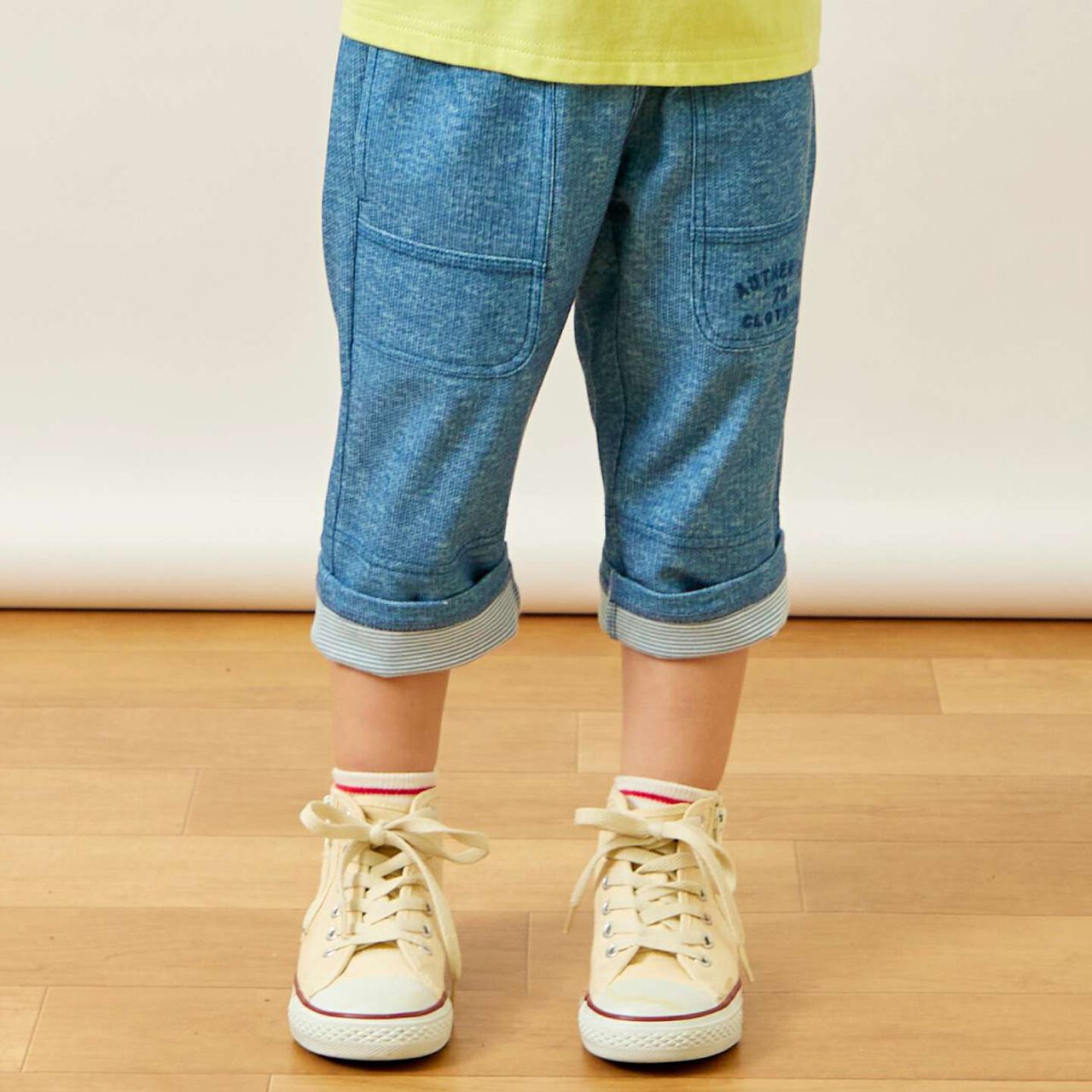 Dry Mesh Denim Print Pants,Blue, large image number 17