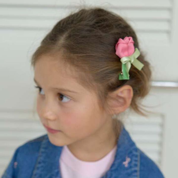 Tulip Hair Clip,Lavender, medium image number 4