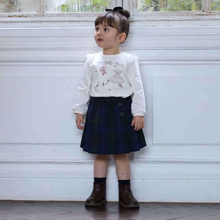 [Link] Pleated Skirt,Deep gray, medium image number 2