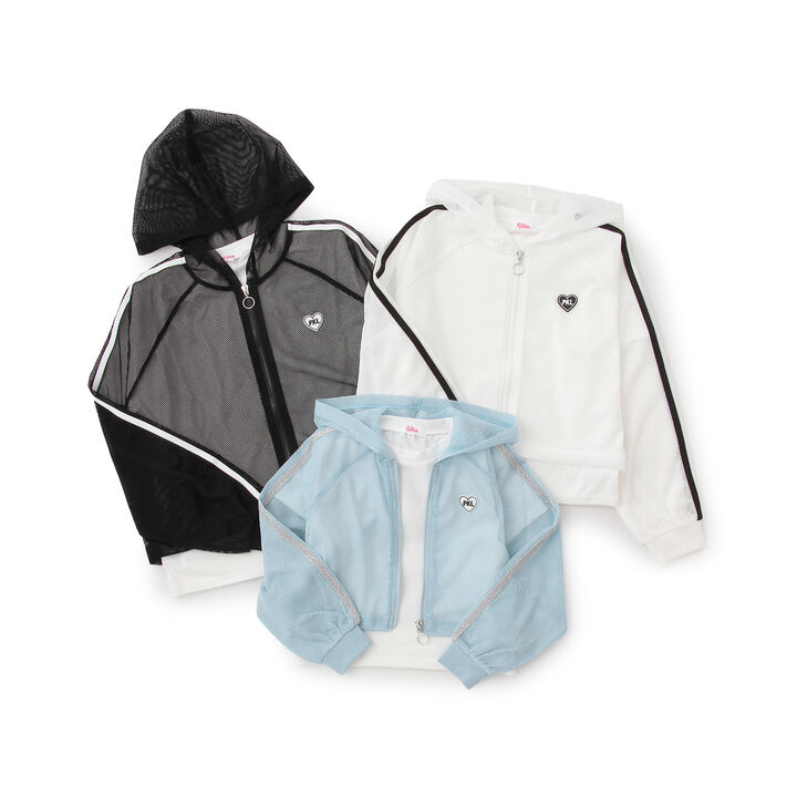 [Set Item] Mesh Hoodie + Short Sleeve T-Shirt,Sax blue, medium image number 11