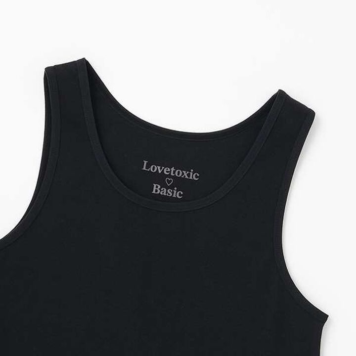 Basic C100% Tank Top,Sax blue, medium image number 2