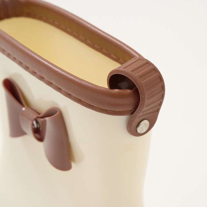 Bi-Color Rain Boots with Ribbon,Black, medium image number 11