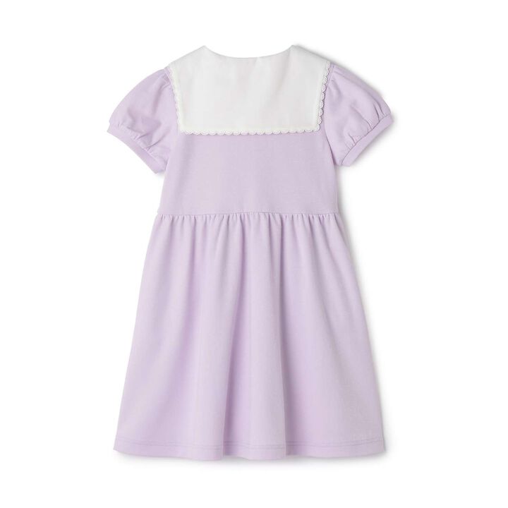 Front-Button Sailor Collar One-Piece Dress,Lilac, medium image number 1