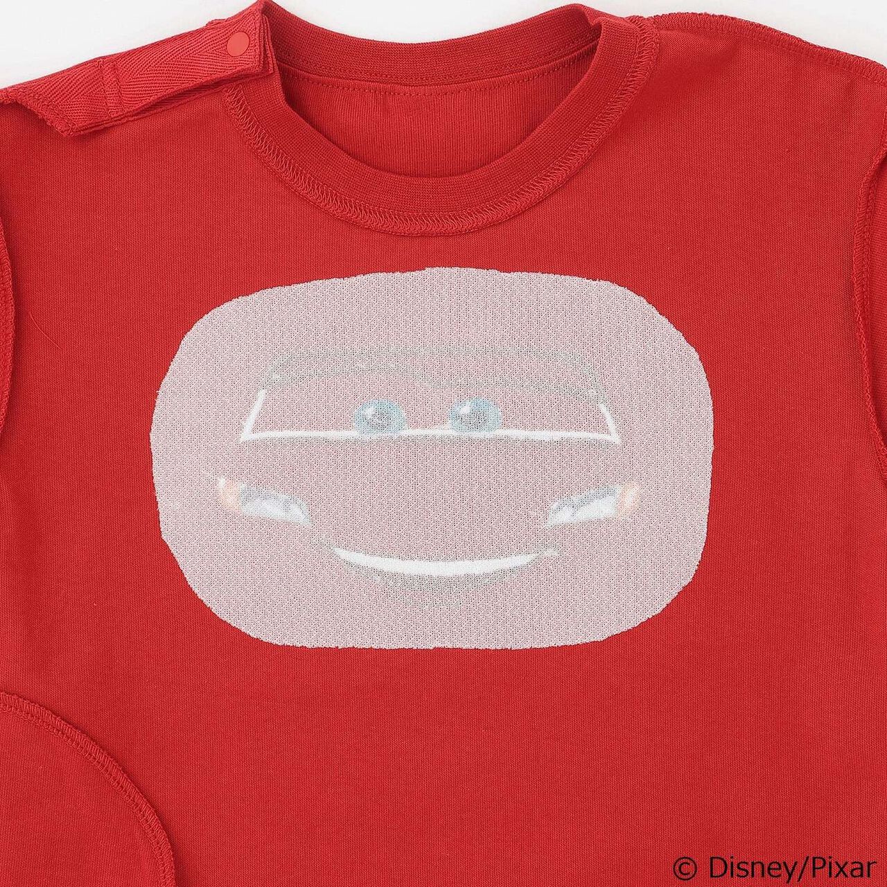 [Disney/Disney Pixar] Cool Touch Baymax / Cars Face T-Shirt,Red, large image number 6