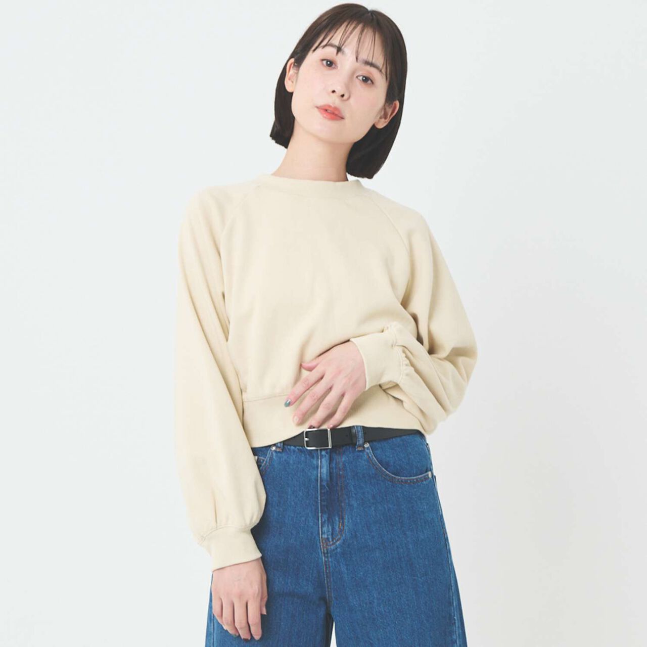 [Parent-Child Matching] Lace Collar 2WAY Cut Cardigan,Beige, large image number 0