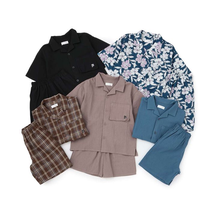 [Outfit Set] Open Collar Shirt & Easy Pants,Greige, medium image number 30