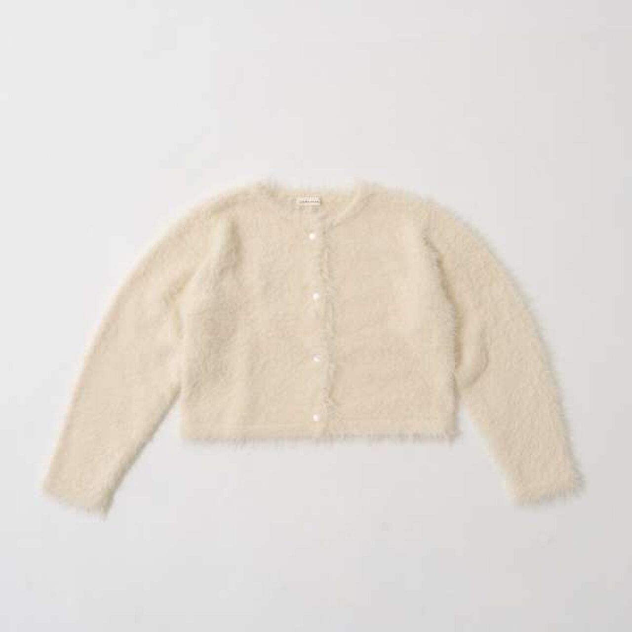 Shaggy Knit Cardigan,Red, large image number 12