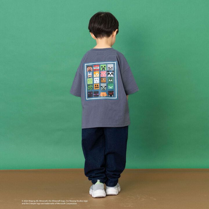 [Minecraft] Icon Block Back Short-Sleeve T-Shirt,White, medium image number 4