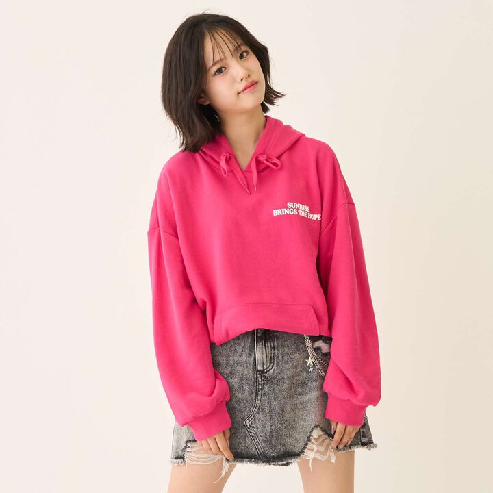 [Seconds Cute Top] LTXC Puffy Heart Loose Parka,Black, medium image number 6