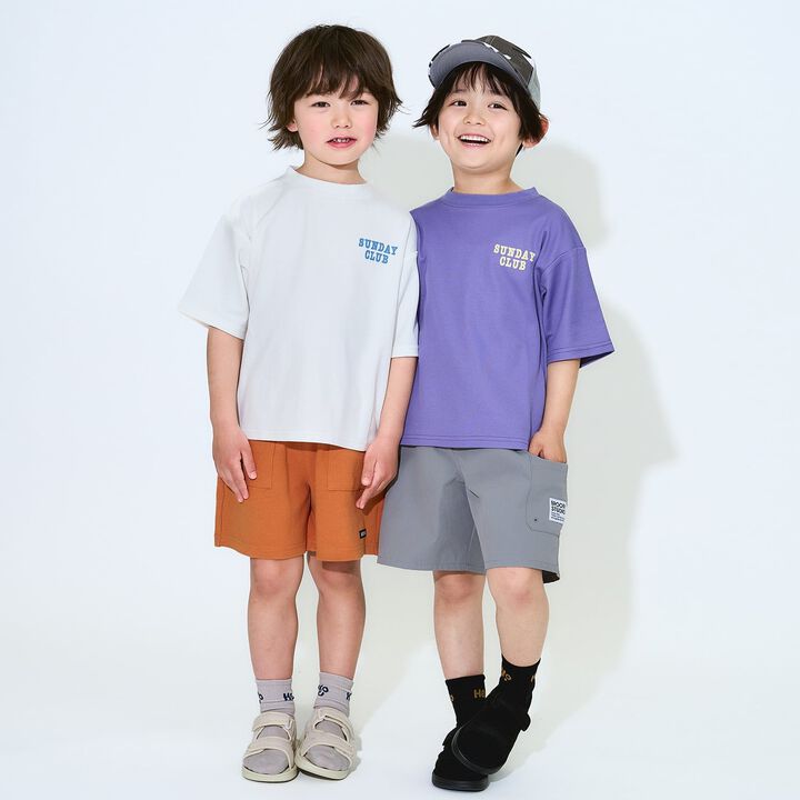 [Water-Repellent] Kids' Land and Water Use 4-Length Pants [Children's Clothing],Dark red, medium image number 37