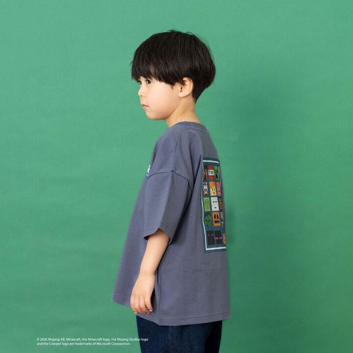 [Minecraft] Icon Block Back Short-Sleeve T-Shirt,White, medium image number 3