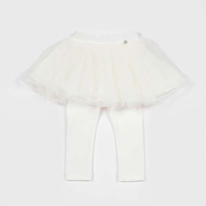 [Link] Tulle Skirt with Leggings (Kids),Light green, medium image number 3