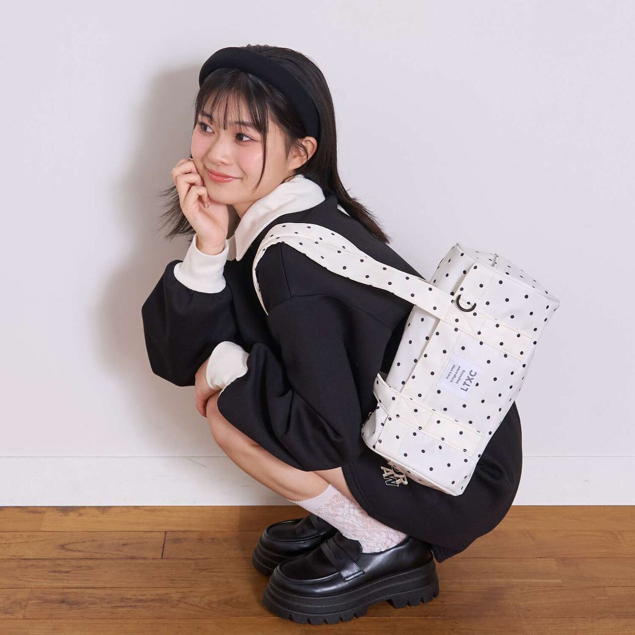 Platform Loafers,Black, large image number 1