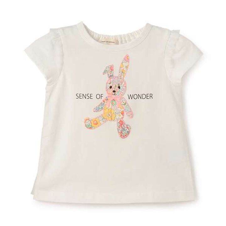 Liberty Rabbit Appliqué T-Shirt,Off white, medium image number 0