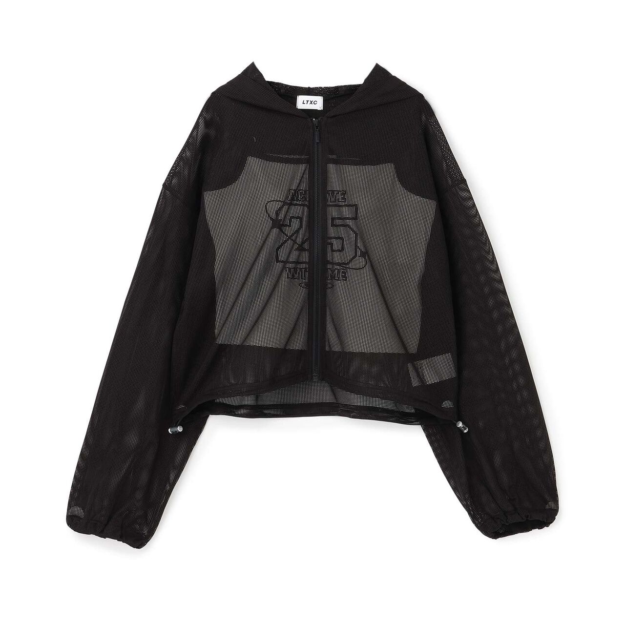 [LTXC/Antibacterial Deodorant] Mesh Hoodie with Camisole,Off white, large image number 7