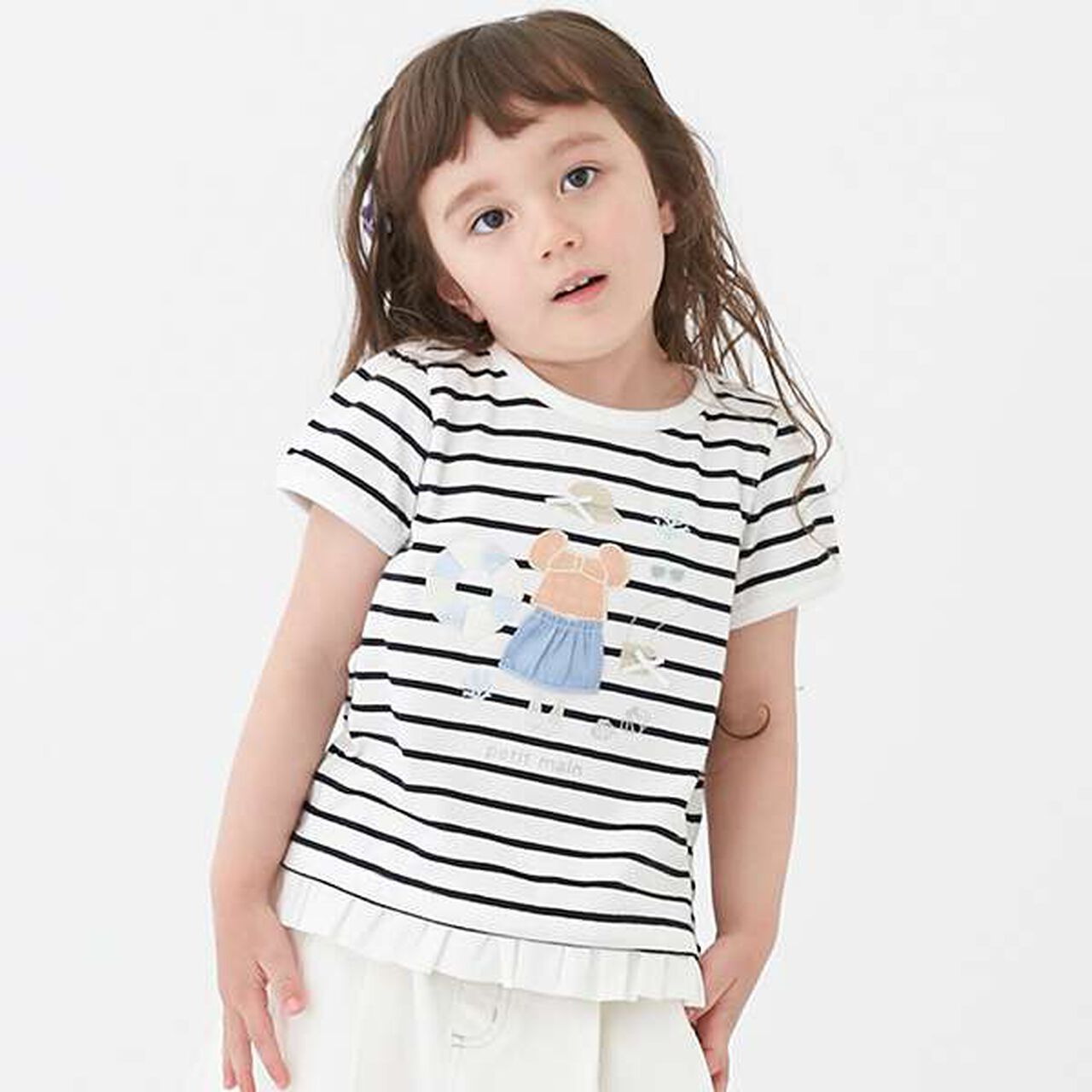 Cool Touch Bear Embroidered T-Shirt,Navy, large image number 0