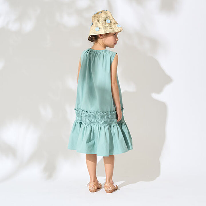 Shirred Tiered One-Piece Dress,Off white, medium image number 13