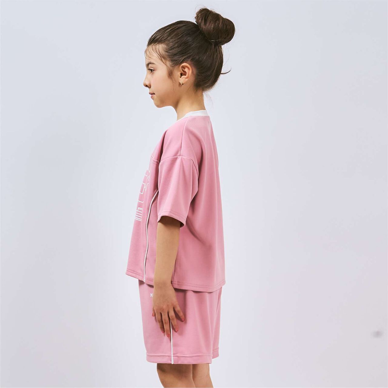 Sleek Plus Quick-Dry Mesh Sports Outfit Set,Off white, large image number 3