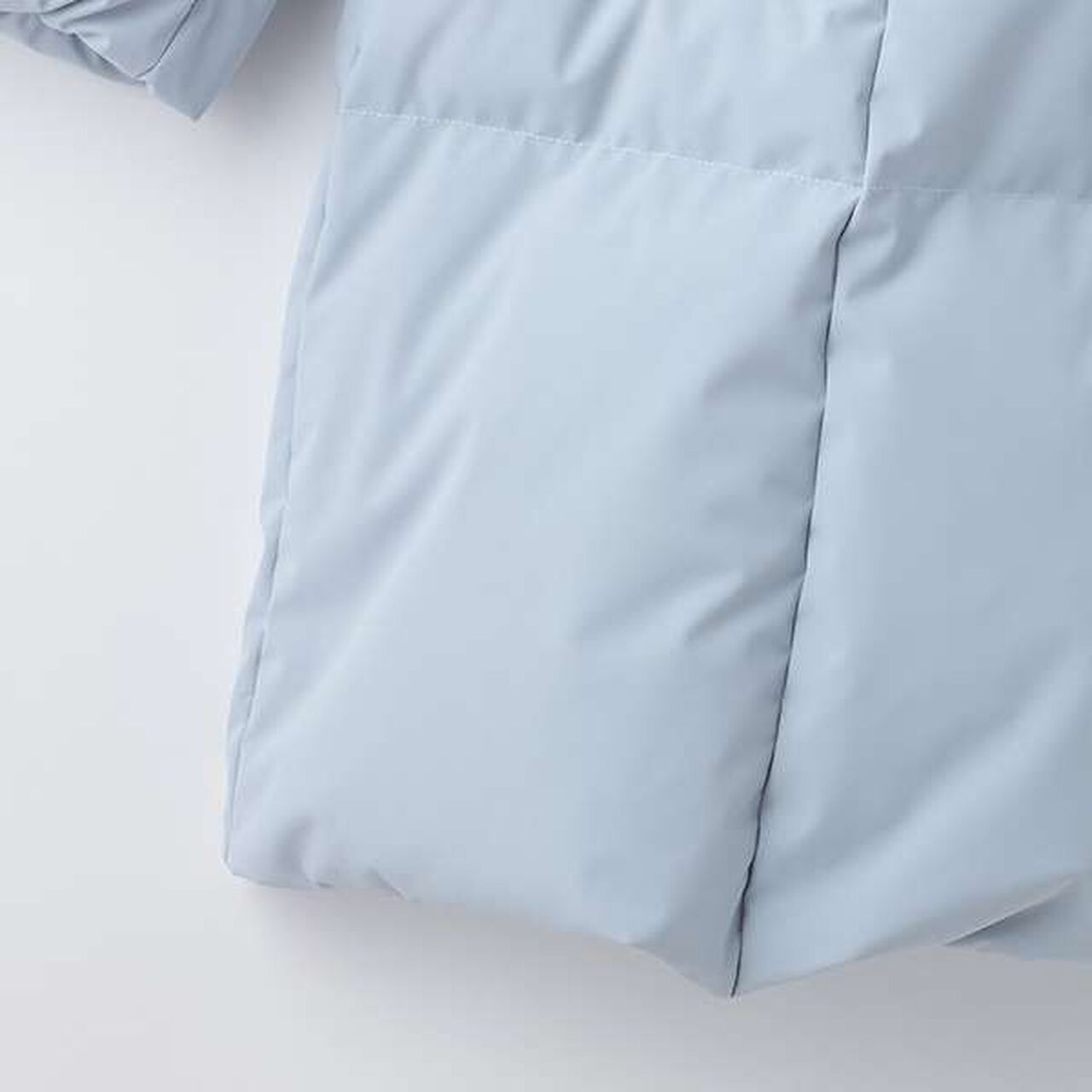 Water-Repellent, Machine Washable A-Line Down Coat,Navy, large image number 4