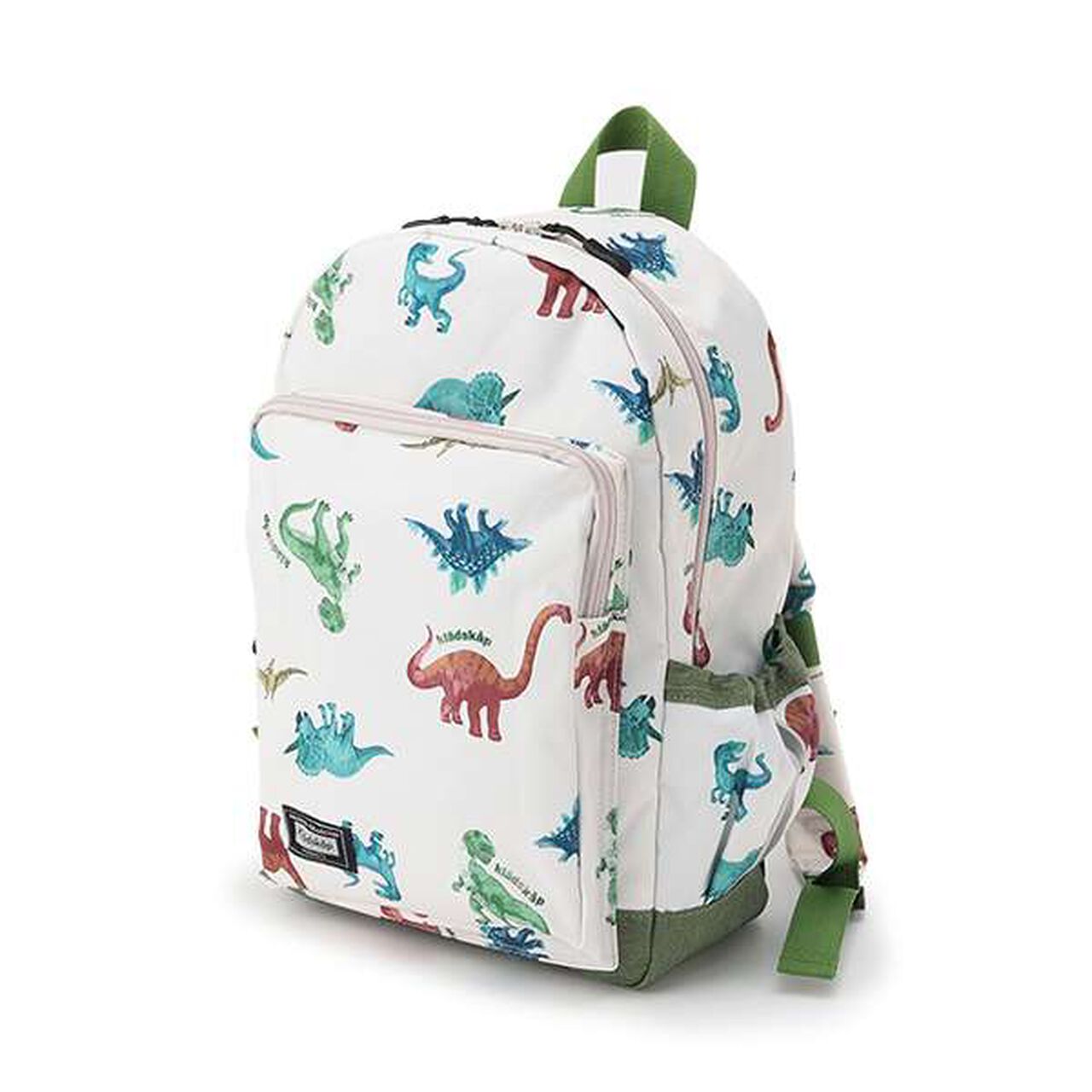 Dinosaur Print Backpack,Beige, large image number 0