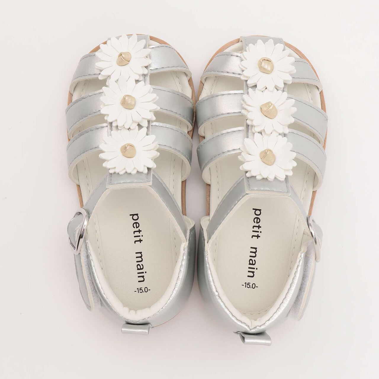 Flower Sandals,Silver, large image number 4