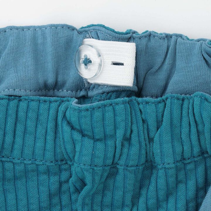 Stretch Seersucker Half Pants,Blue green, medium image number 4