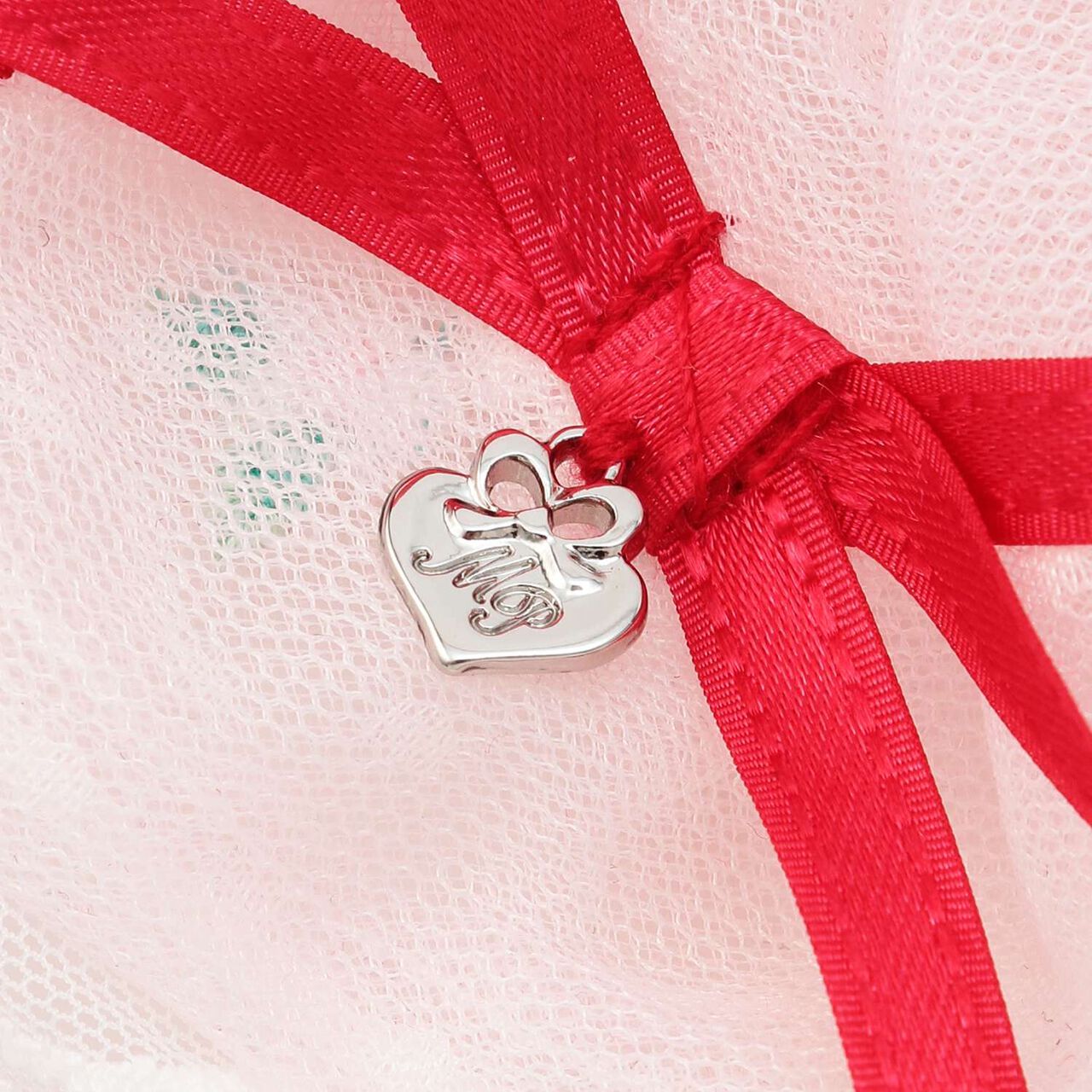 Strawberry Embroidery Hair Tie,Off white, large image number 2