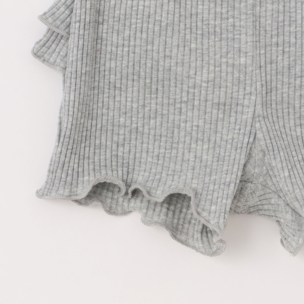 Short Back Frill Leggings,Off white, large image number 4