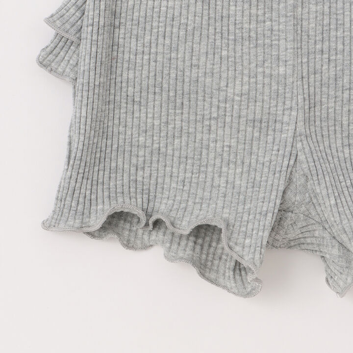 Short Back Frill Leggings,Off white, medium image number 4