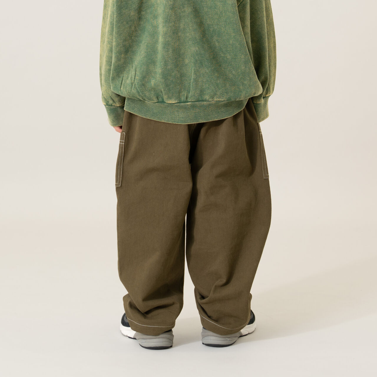 Stitched Cargo Pants,Khaki, large image number 3