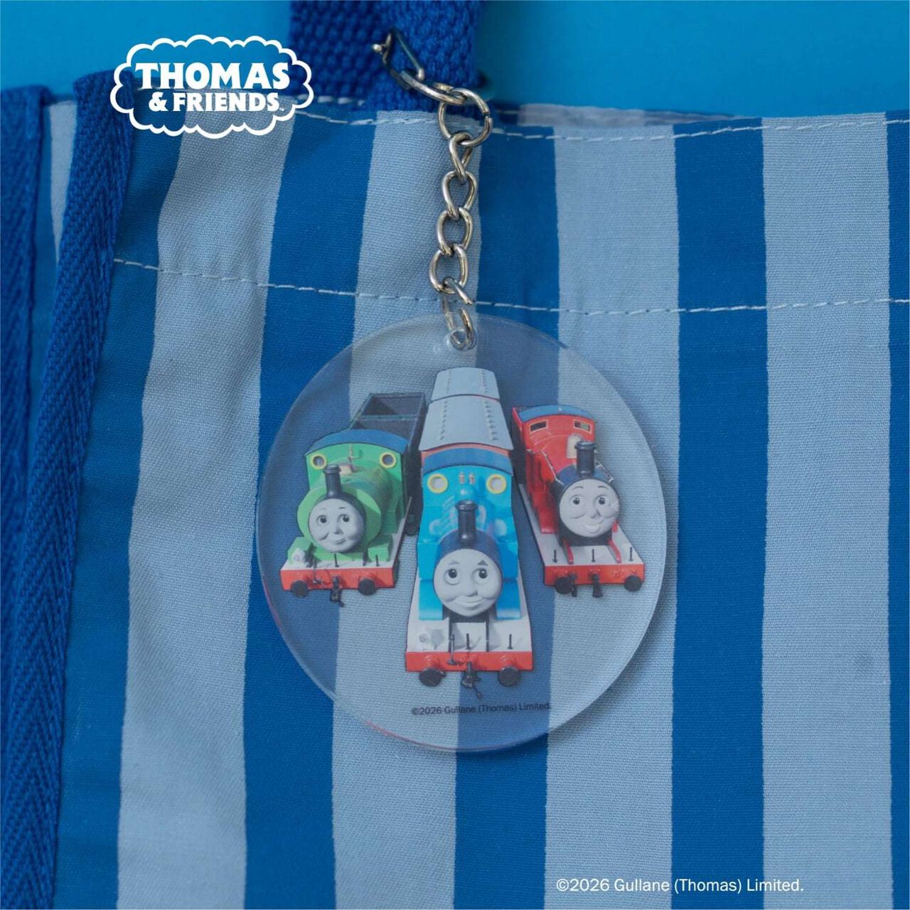 [Thomas the Tank Engine] Charm Stripe Mini Tote,Pink, large image number 4