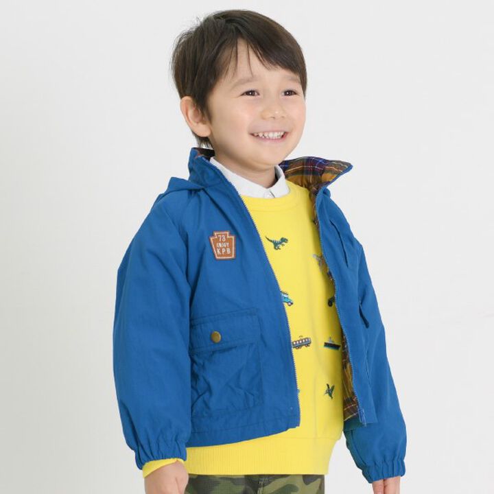 KPBOY Vehicle Dinosaur Embroidered Fleece Sweatshirt (80-150),Yellow, medium image number 6