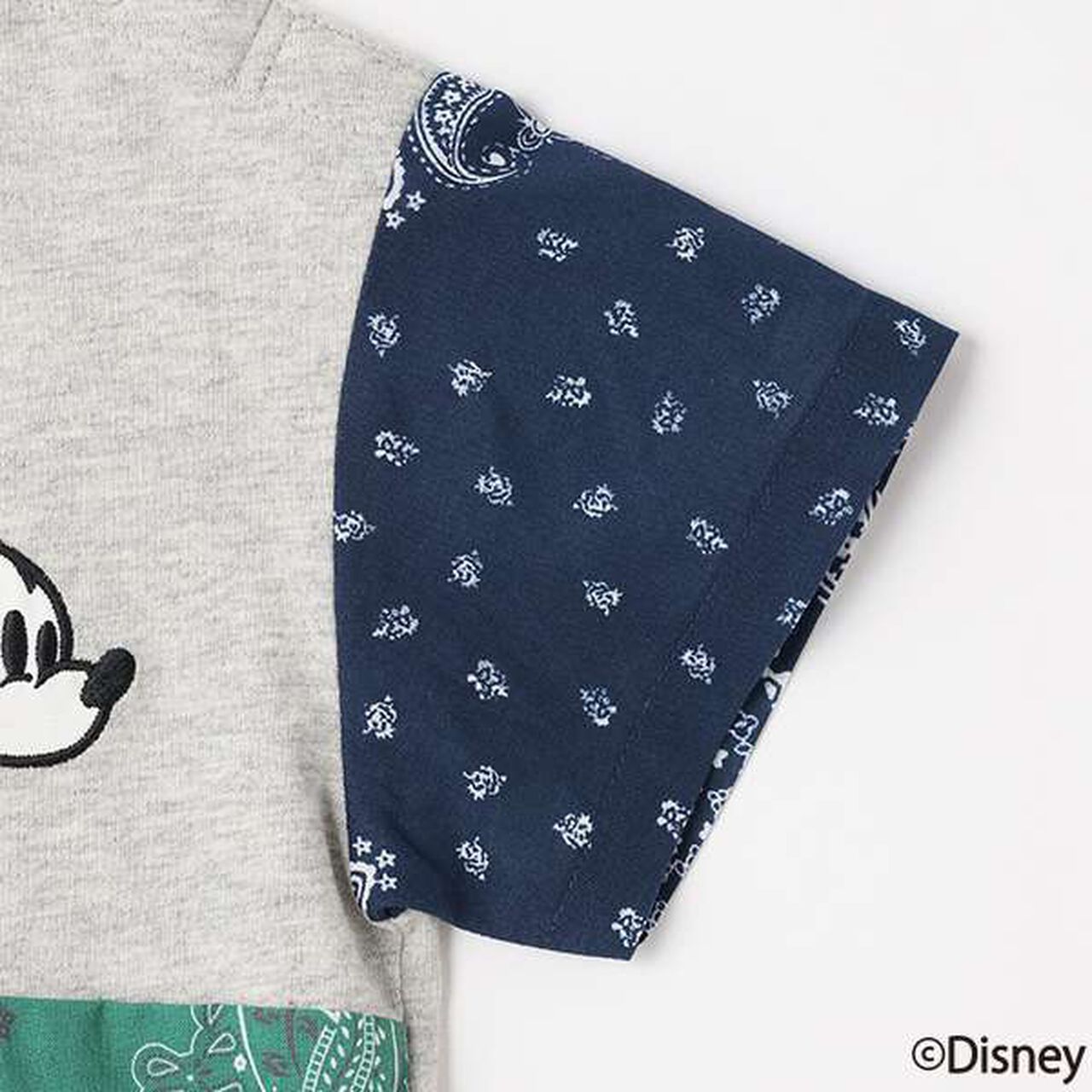 [Disney] Patchwork Short Sleeve T-Shirt,Beige, large image number 13